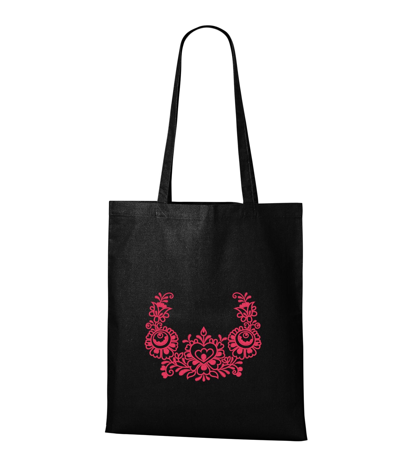 Nákupní taška s modrotiskovou výšivkou