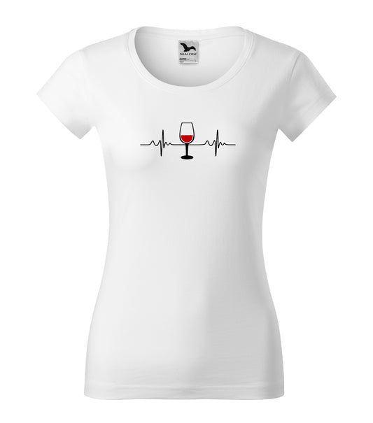 Dámské tričko - EKG víno