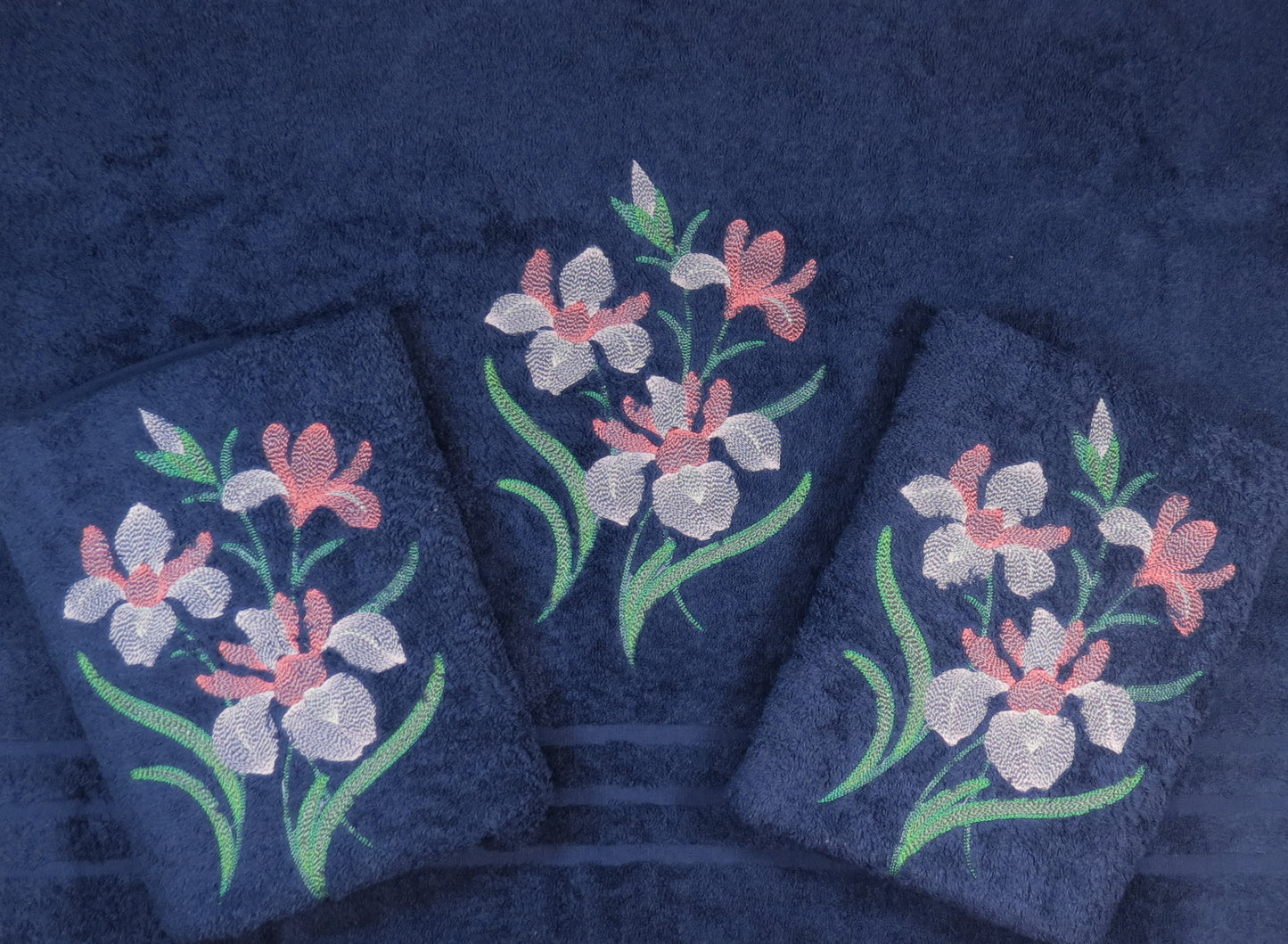 Modrá sada ručníků - Kosatec